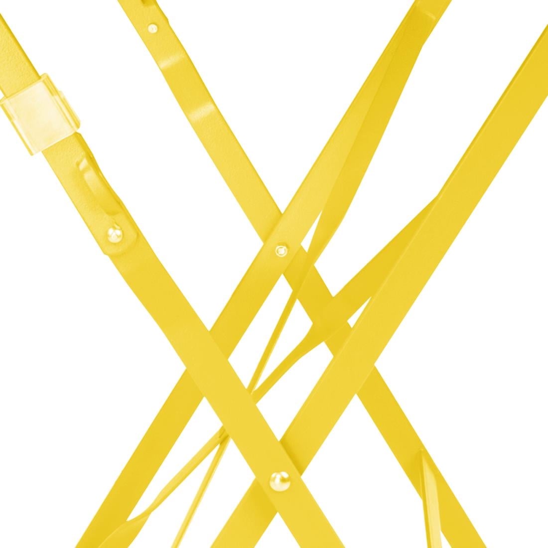 Bolero Perth Pavement Style Square Table Mellow Yellow 600x600mm HZ368 - Image 6