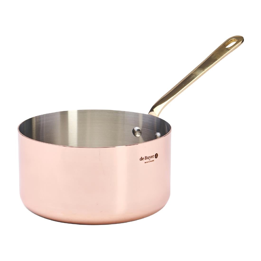 De Buyer Inocuivre Saucepan with Brass Handle 18cm HZ622