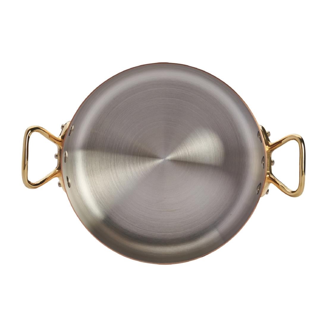 De Buyer Inocuivre Saute Pan with Lid Brass 20cm HZ624 - Image 4
