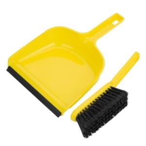 Jantex Dustpan & Brush Set - Yellow HZ842