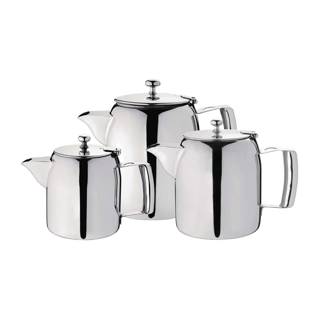 Olympia Cosmos Stainless Steel Teapot 910ml J323 - Image 2