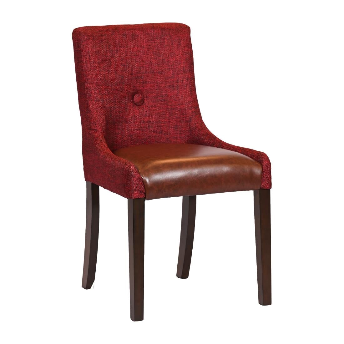 Bath Walnut Dining Chairs with Scarlett Back & Espresso Seat (6 Pack) JA291
