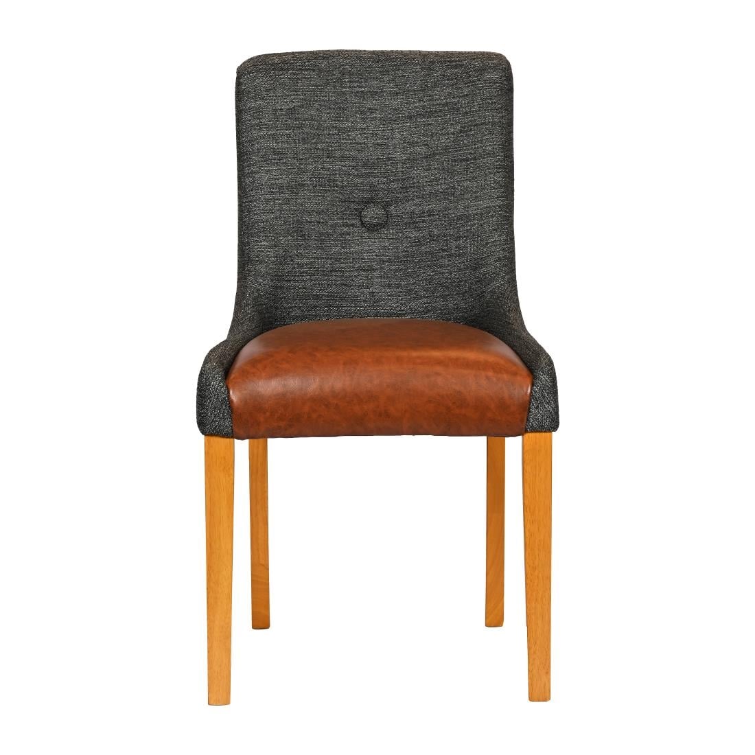 Bath Soft Oak Dining Chairs with Smoke Back & Tan Seat (6 Pack) JA293 - Image 4
