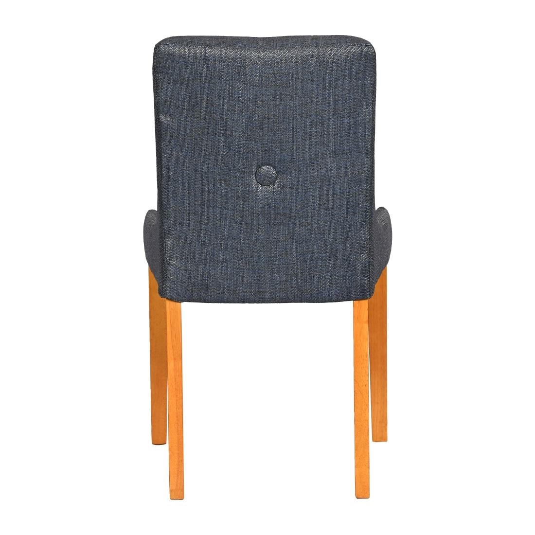 Bath Soft Oak Dining Chairs with Sea Back & Tan Seat (6 Pack) JA294 - Image 4
