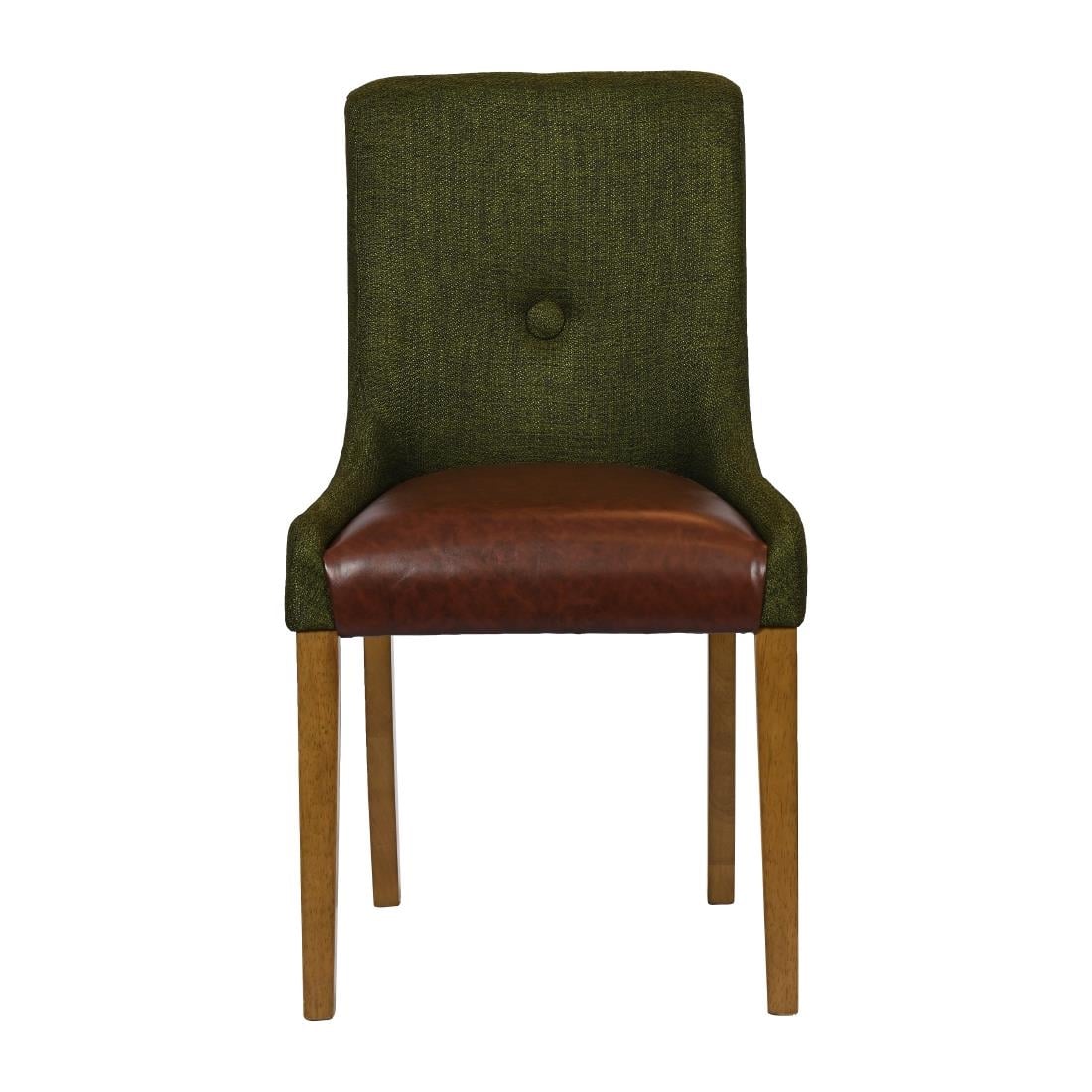 Bath Weathered Oak Dining Chairs with Forest Back & Espresso Seat (6 Pack) JA296 - Image 3