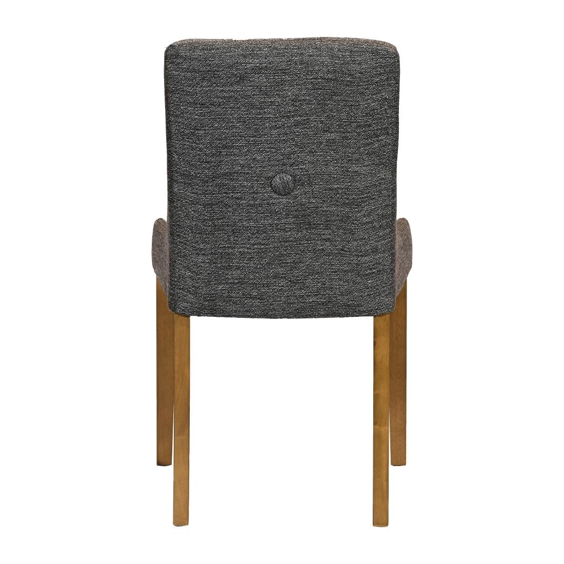 Bath Weathered Oak Dining Chairs with Smoke Back & Tan Seat (6 Pack) JA297 - Image 4