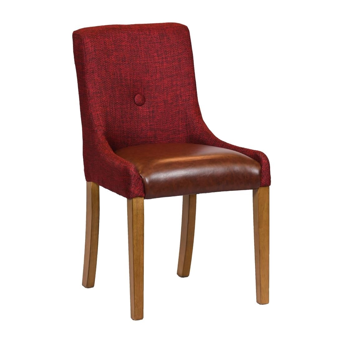 Bath Weathered Oak Dining Chairs with Scarlett Back & Espresso Seat (6 Pack) JA299