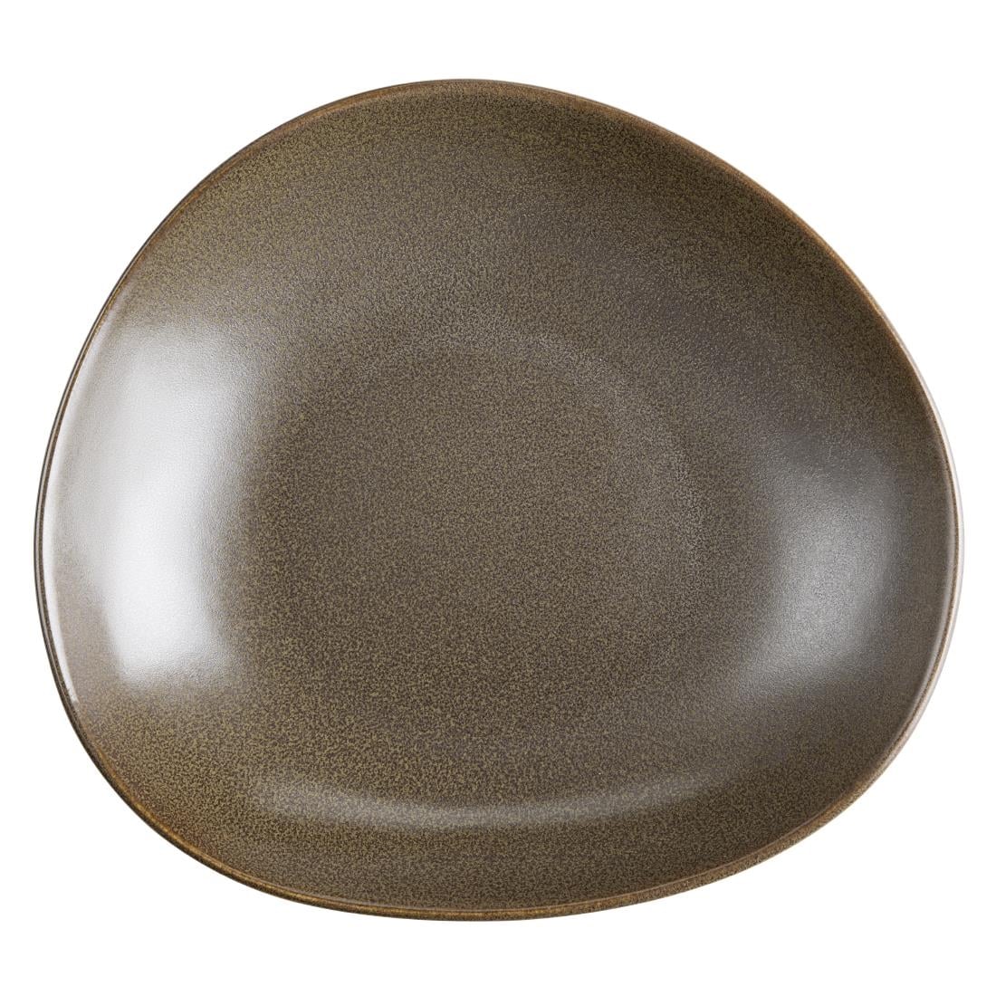 Olympia Ember Triangle Bowls Mahogany 245x220mm (4 Pack) JA560