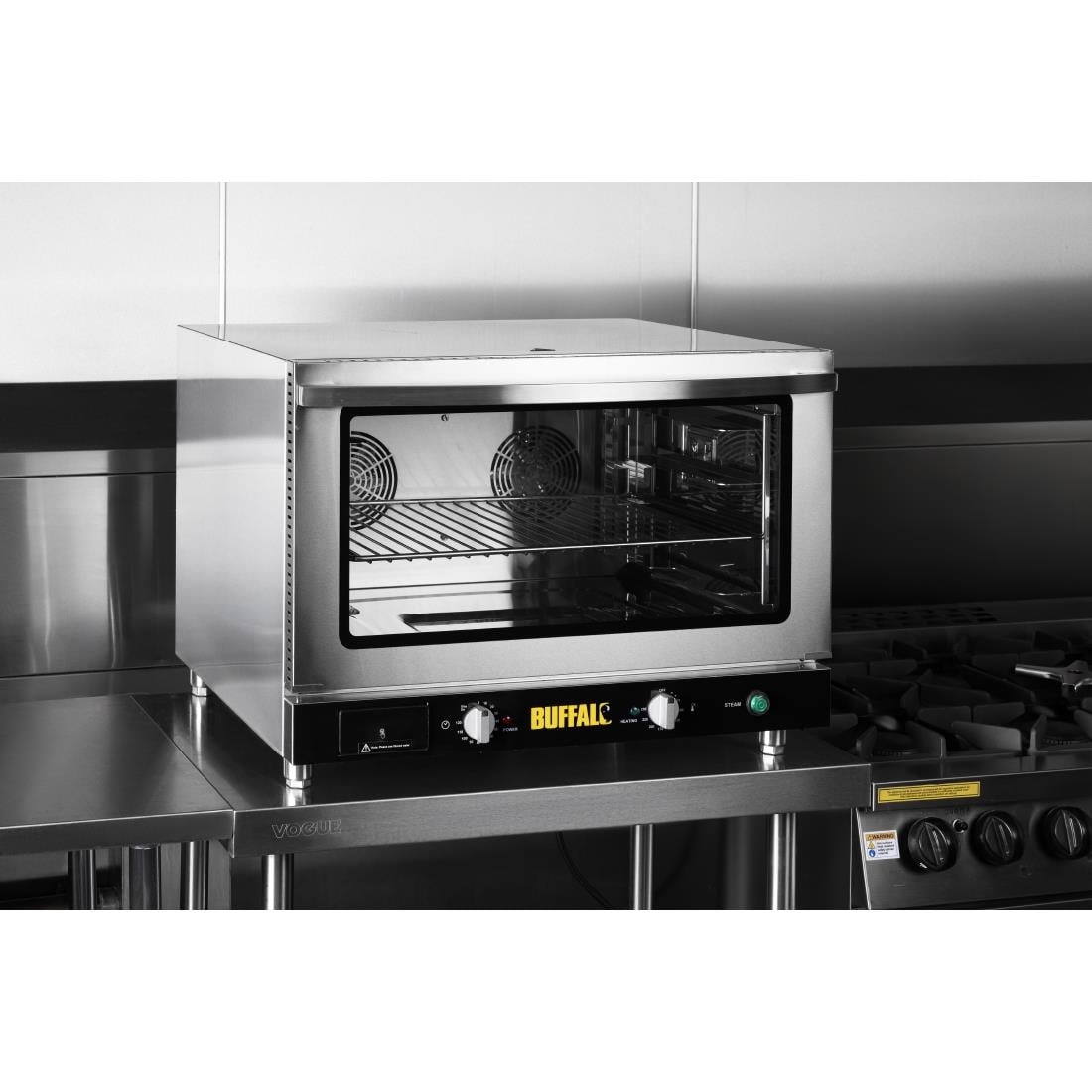 Buffalo Bakery Convection Oven with Steam 100Ltr Three Phase JB189 - Image 2