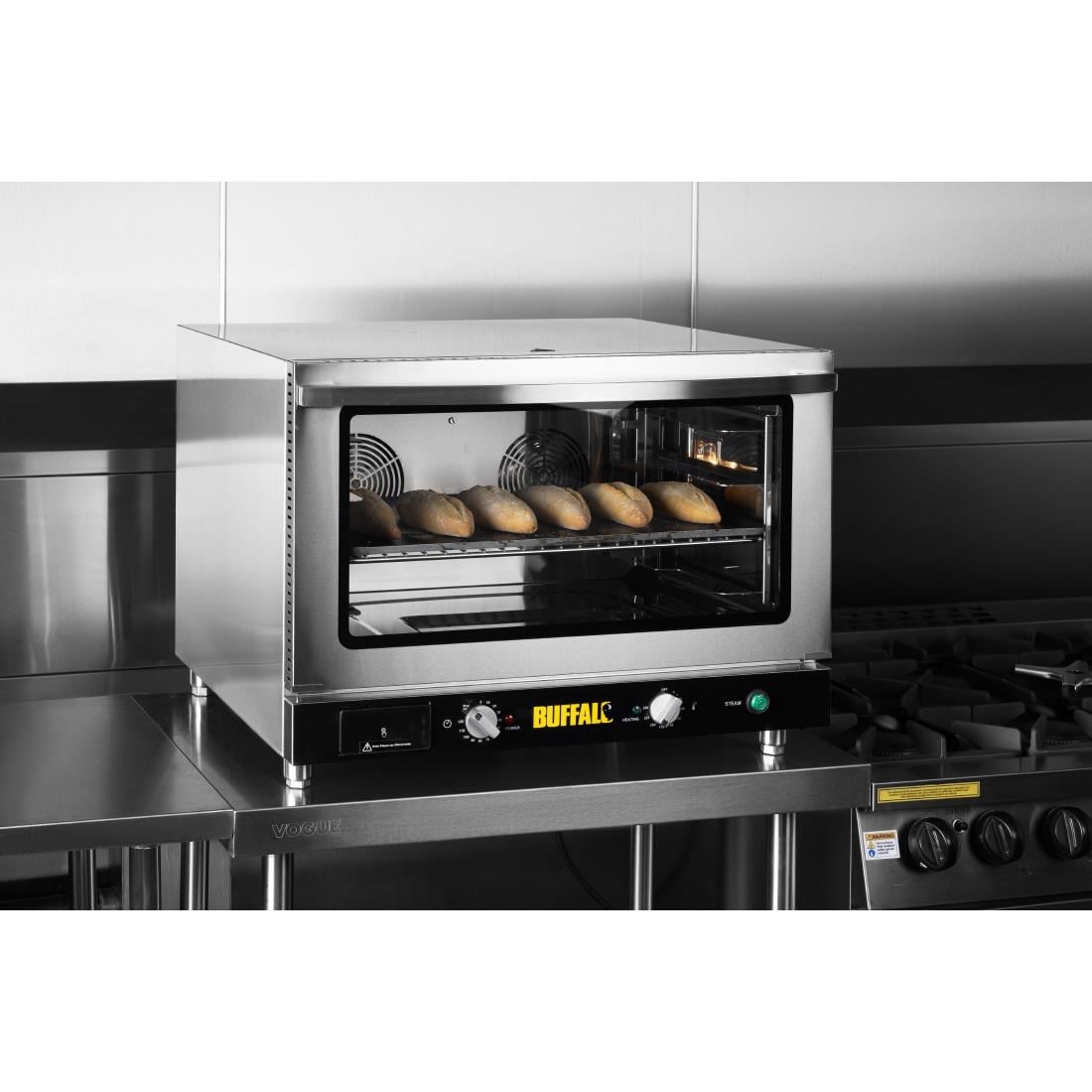 Buffalo Bakery Convection Oven with Steam 100Ltr Three Phase JB189 - Image 3
