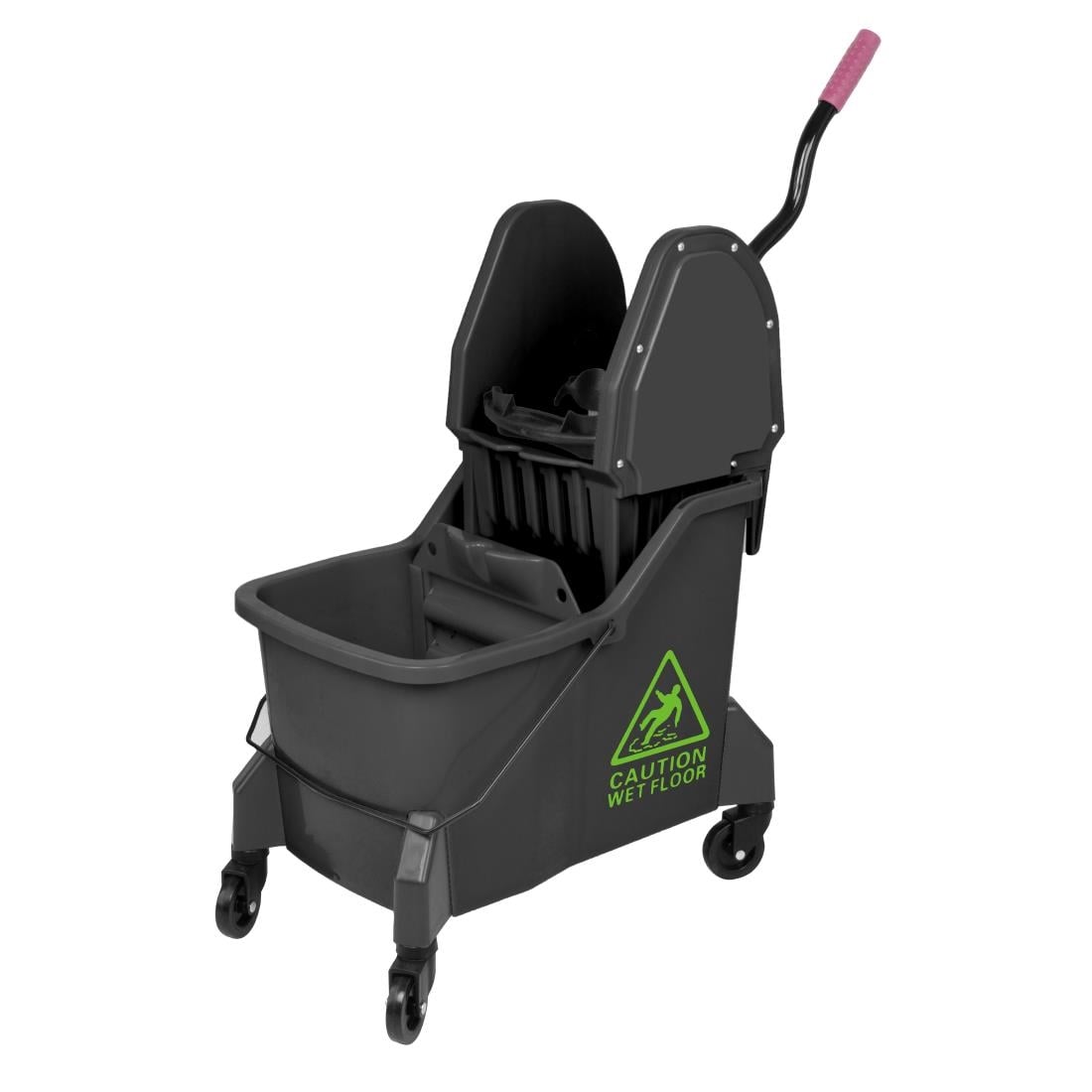 Jantex Two-Compartment Mop Bucket and Wringer Green 30Ltr JB544 - Image 2
