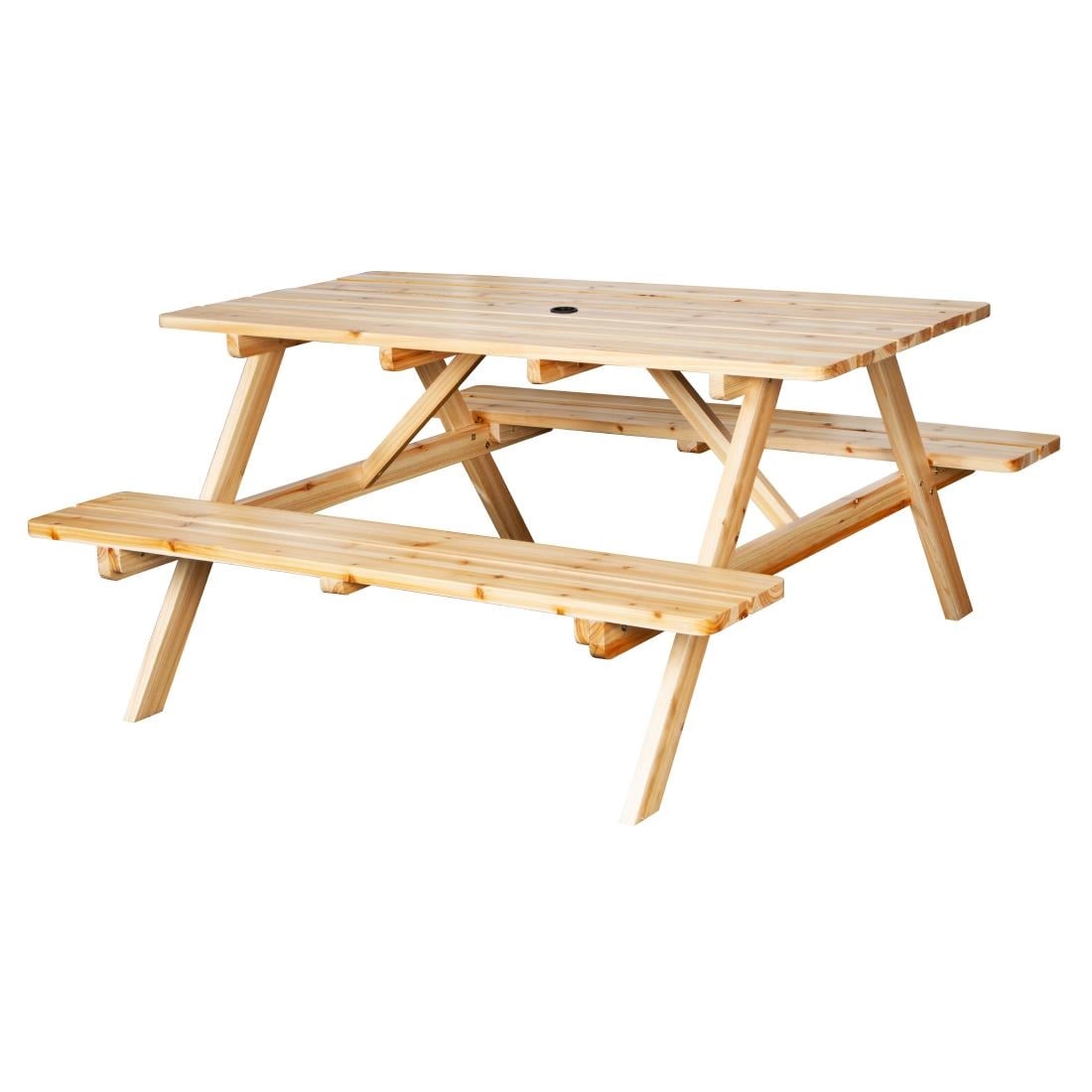 Bolero Elements Wooden Picnic Table & Bench Set 5ft JB840