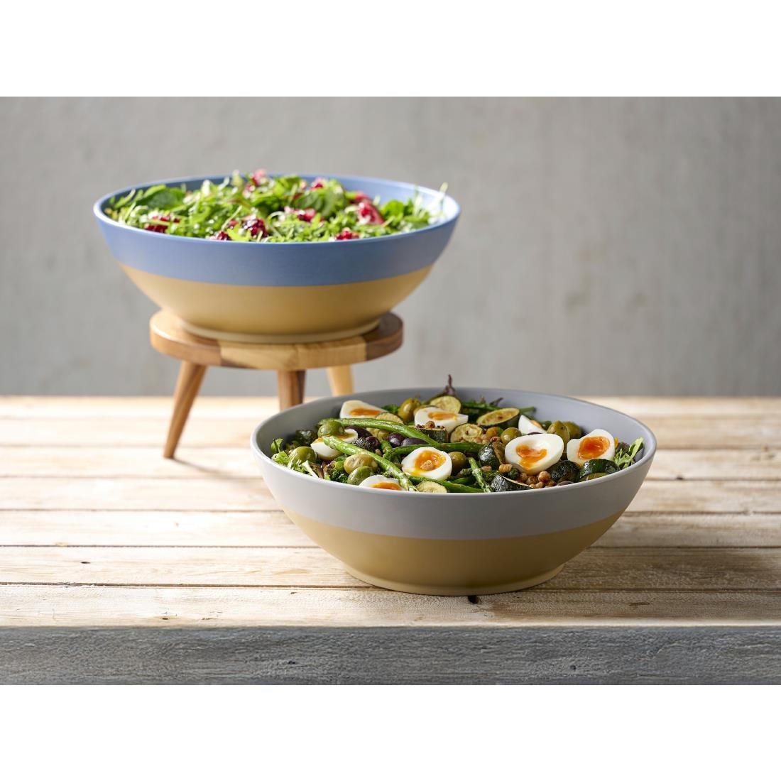 Churchill Emerge Melamine Oslo Blue Deep Serving Bowls 285mm (4 Pack) JC538 - Image 5