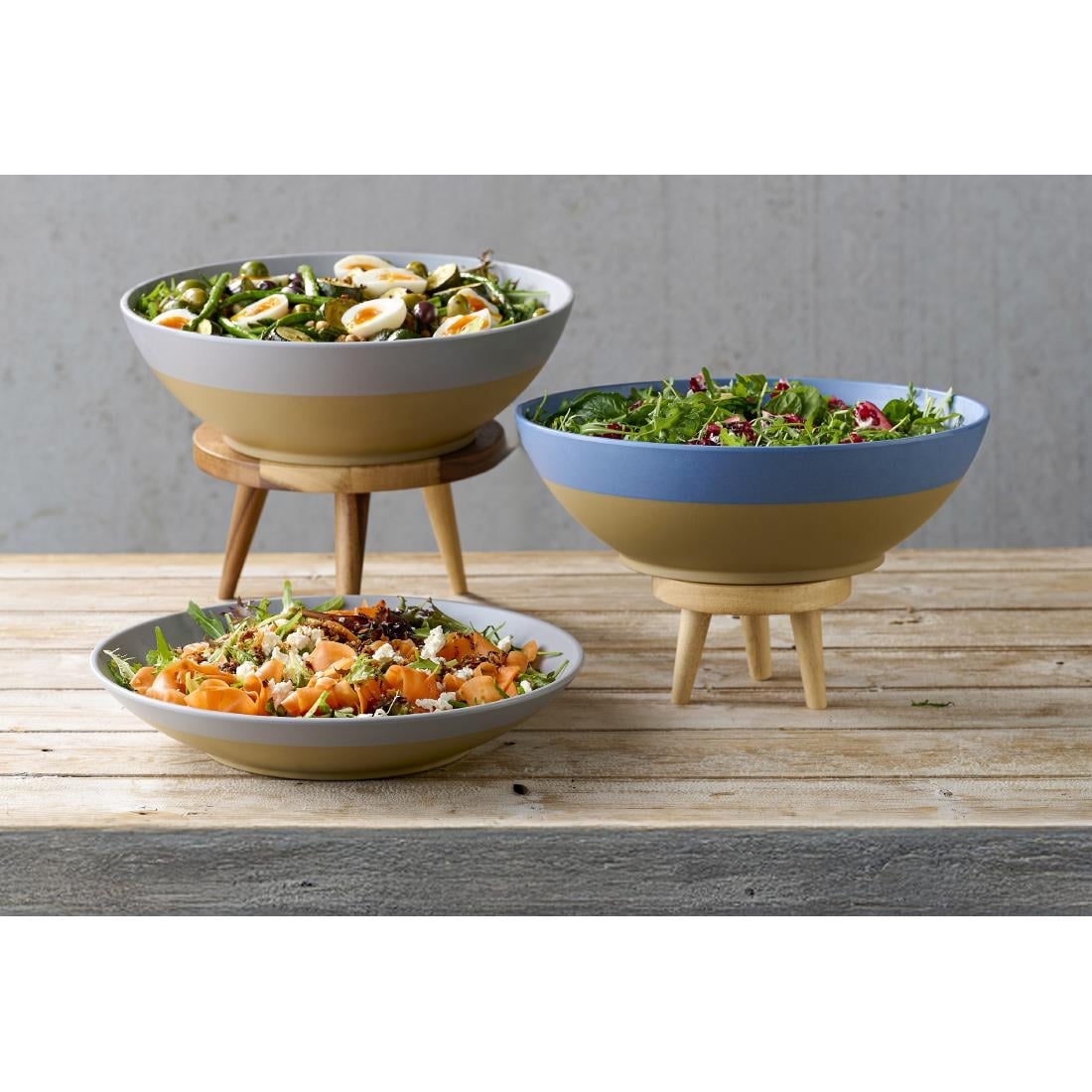 Churchill Emerge Melamine Oslo Blue Deep Serving Bowls 285mm (4 Pack) JC538 - Image 7