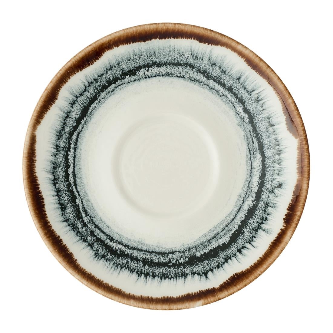 Dudson Harvest Flare Natural Cafe Espresso Saucers 118mm (12 Pack) JC624