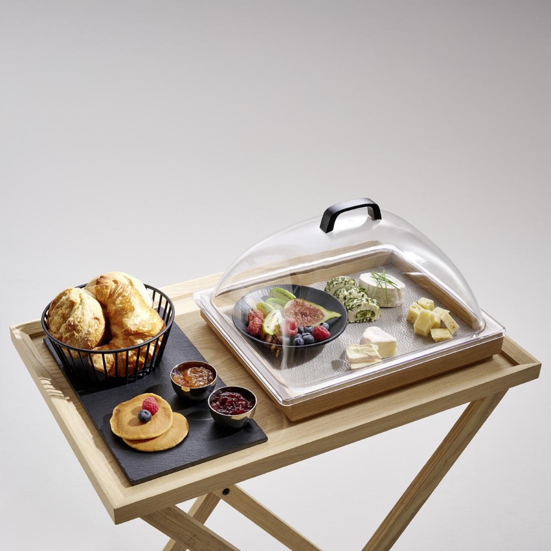 APS VALO Wooden Rectangular Serving Tray 400x600mm JD127 - Image 5