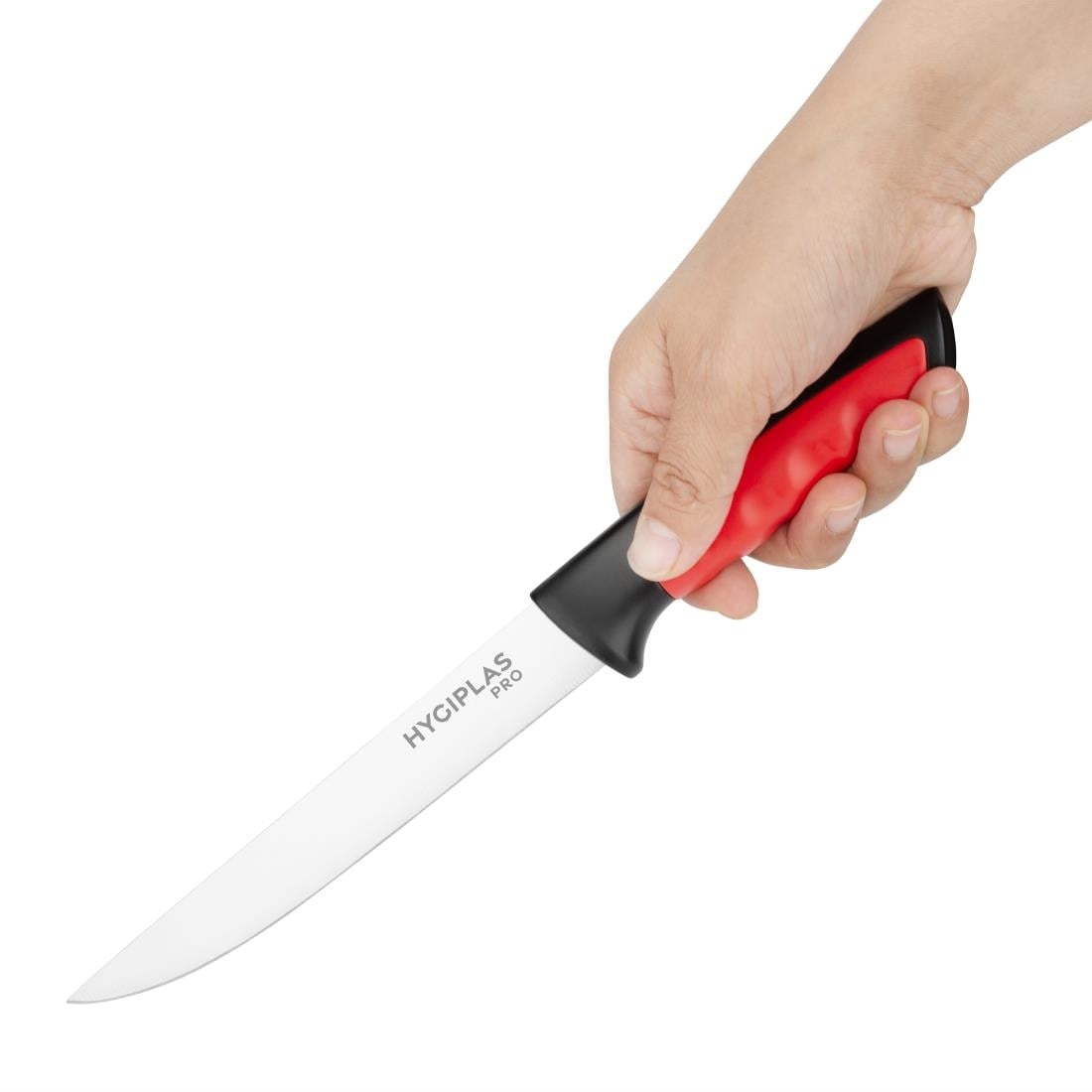 Hygiplas Pro Boning Knife Red 15cm JD221 - Image 3