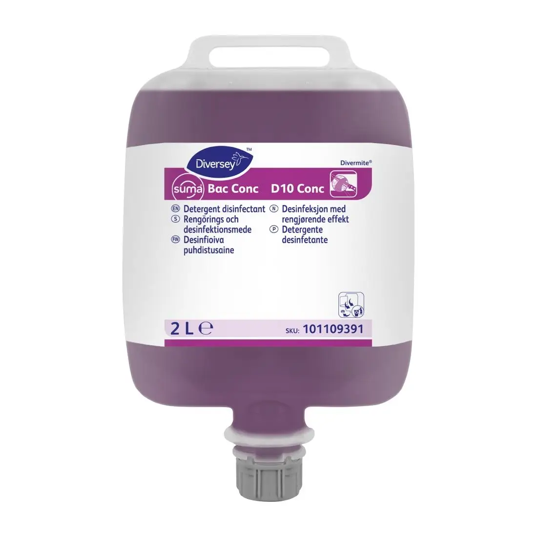Suma Bac Conc D10 Concentrated Detergent Disinfectant 2Ltr