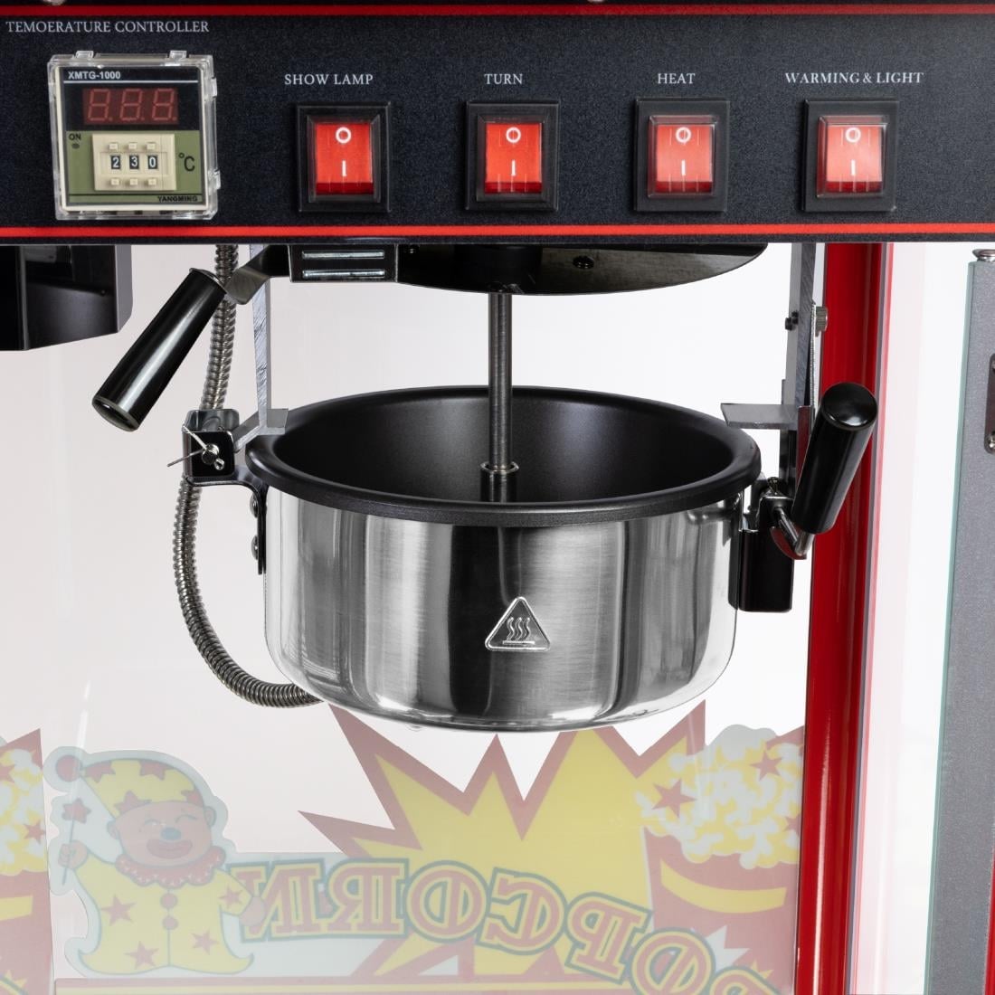 Haxro HX8872 Popcorn Machine with 2 Shelves JE459 - Image 2