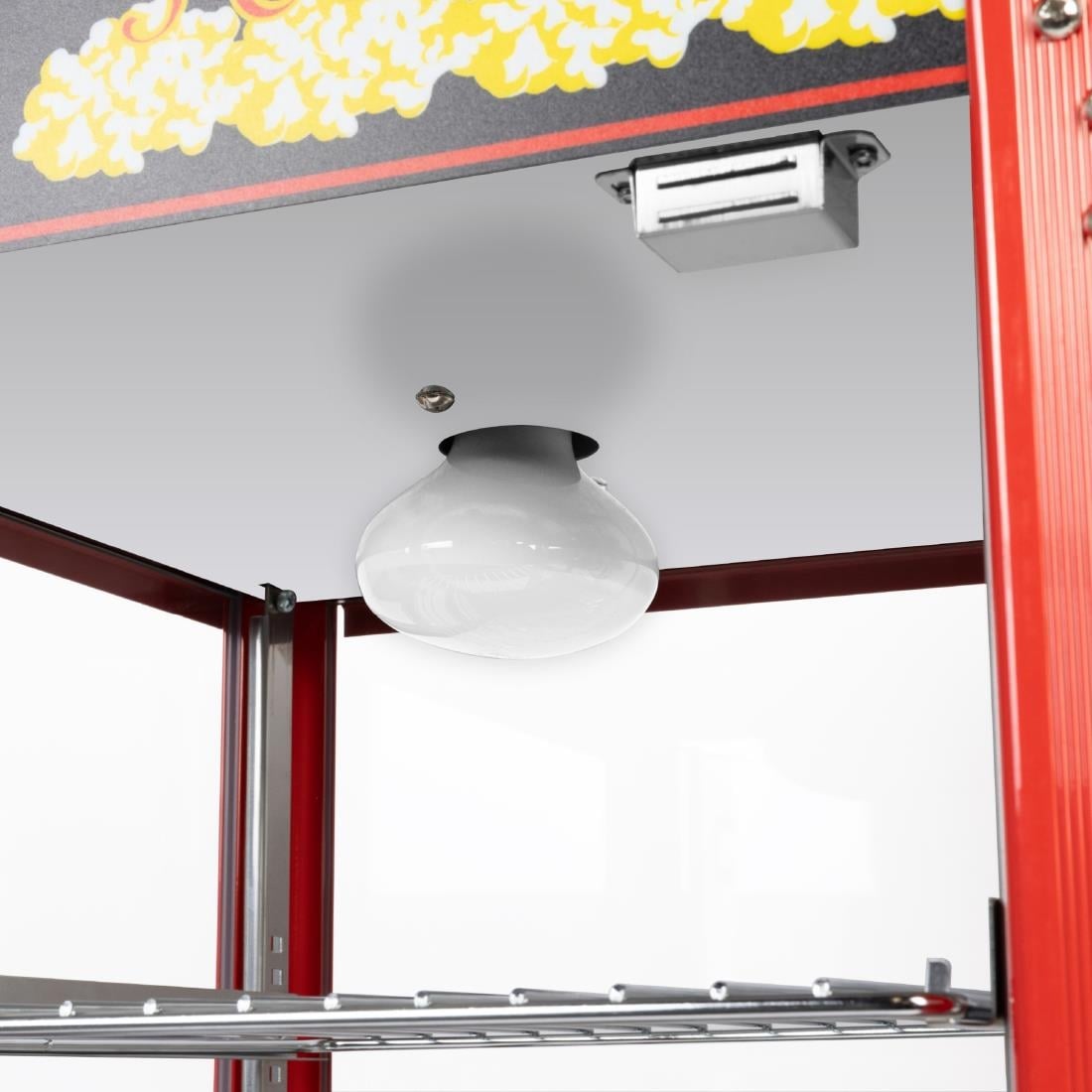 Haxro HX8872 Popcorn Machine with 2 Shelves JE459 - Image 3
