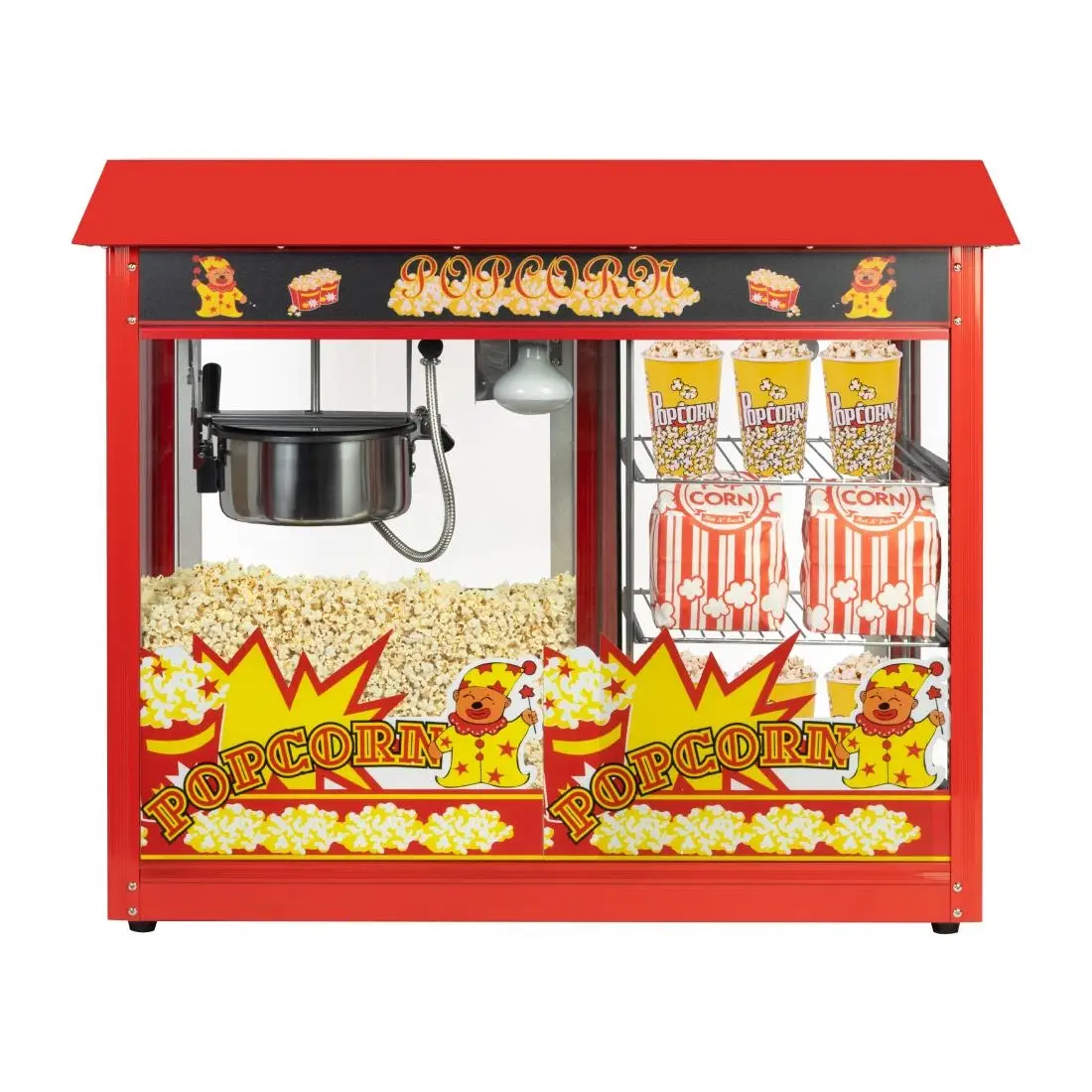 Haxro HX8872 Popcorn Machine with 2 Shelves JE459 - Image 6