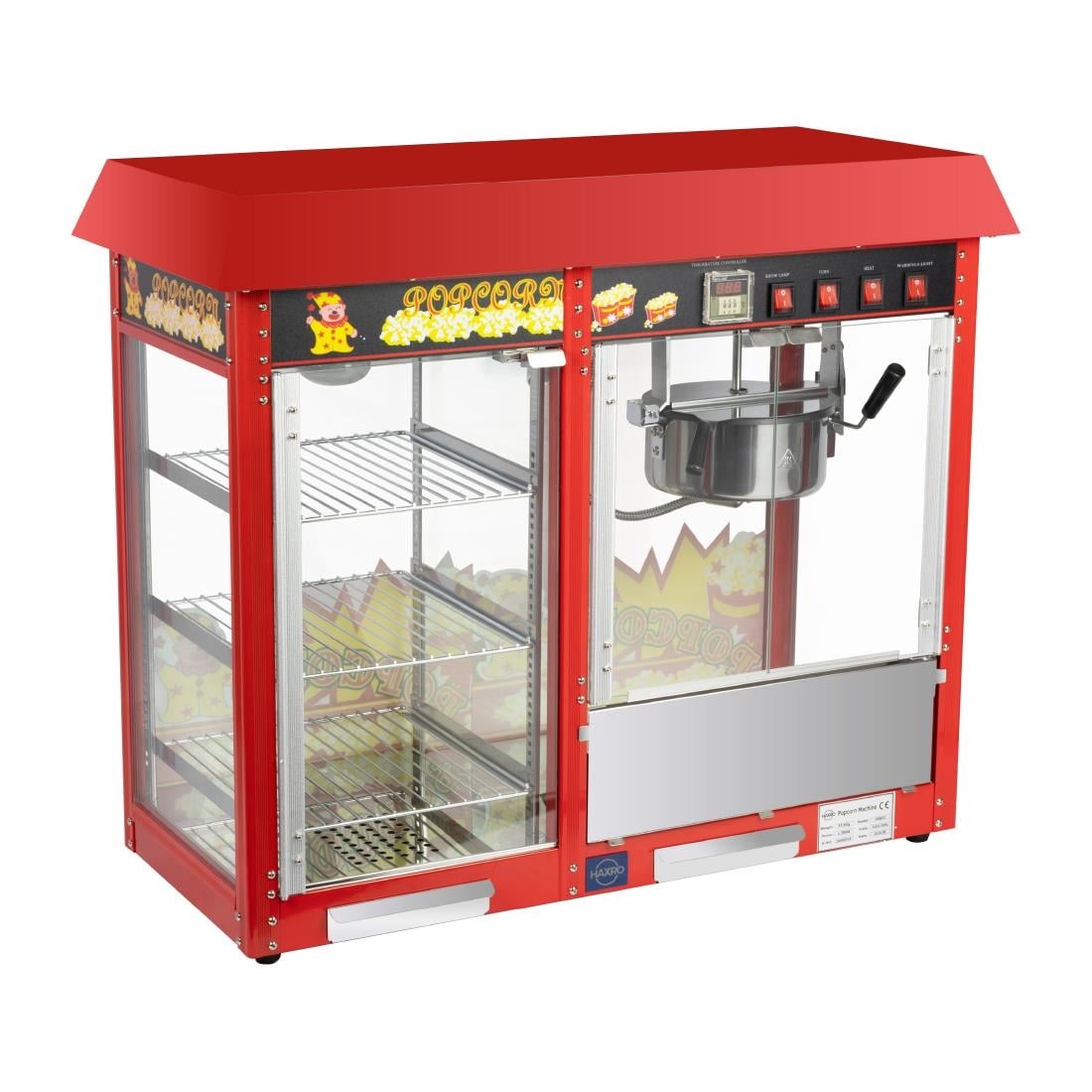 Haxro HX8872 Popcorn Machine with 2 Shelves JE459 - Image 7