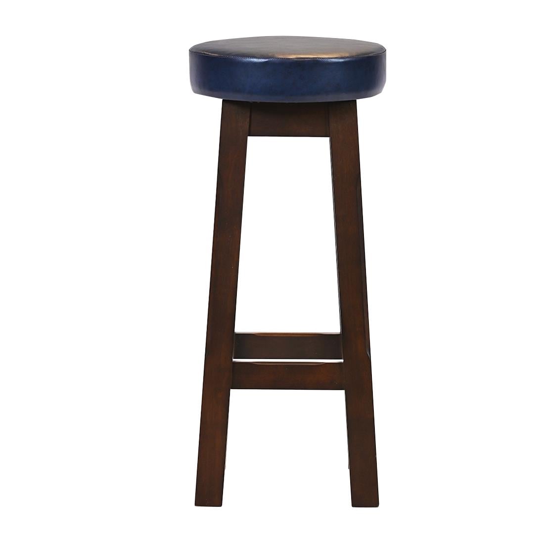 Everyday Wessex Dark Walnut High Stool with Bison Midnight Seat (2 Pack) JF964