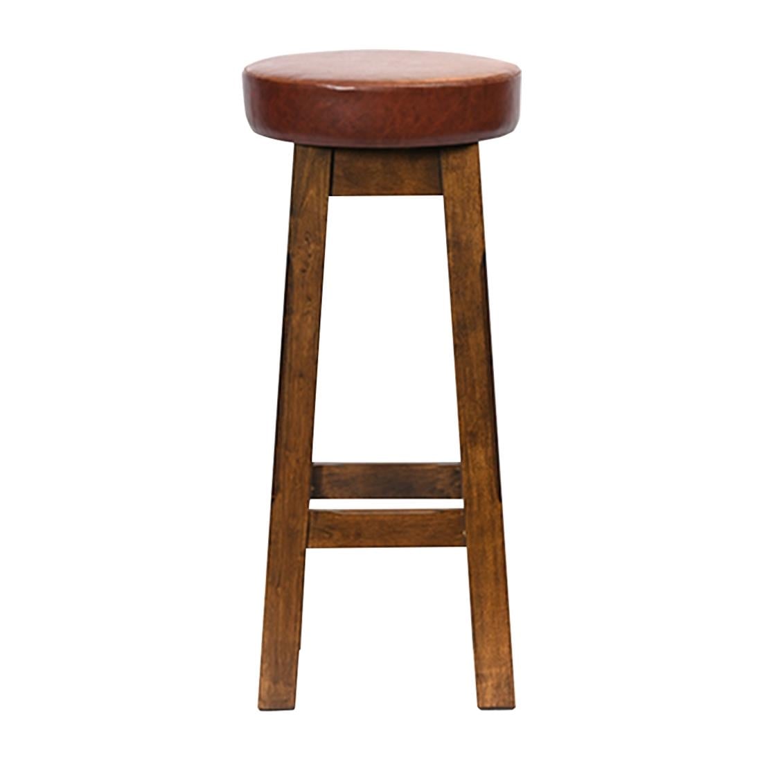 Everyday Wessex Vintage High Stool with Bison Espresso Seat (2 Pack) JF965