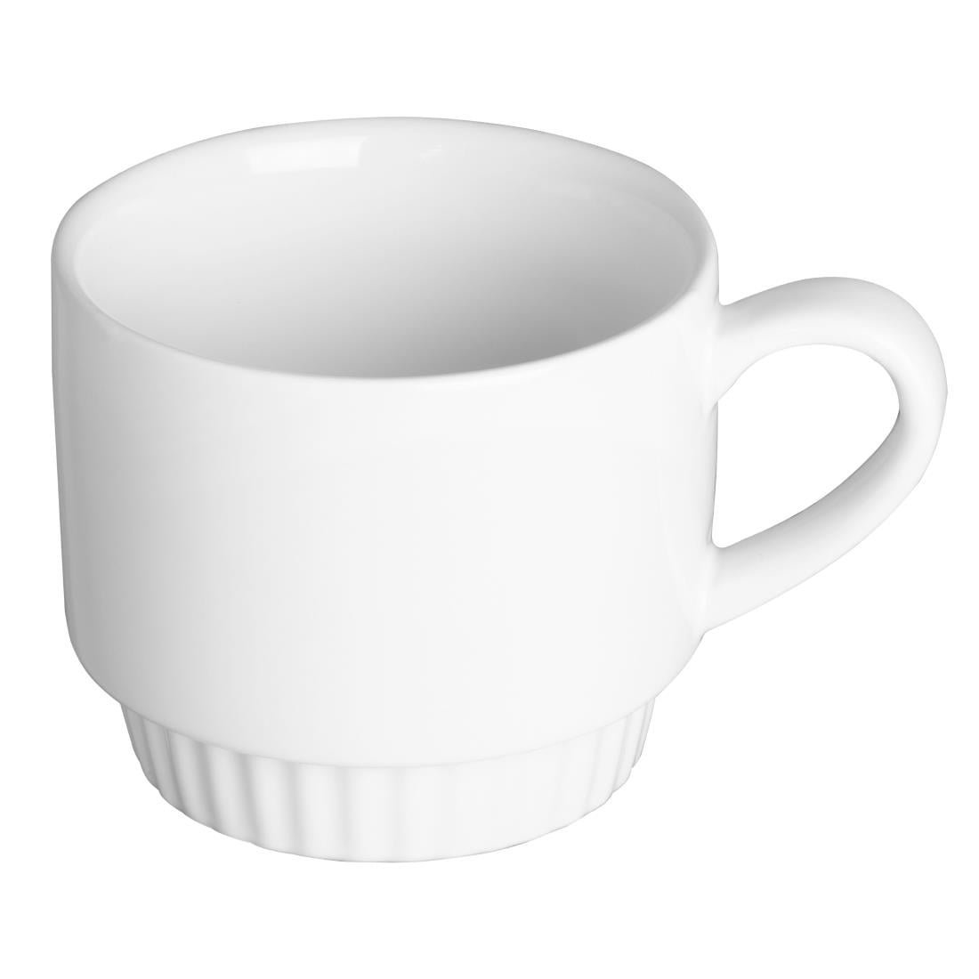 Olympia Café Stacking Mugs White 340ml (6 Pack) JF994 - Image 2