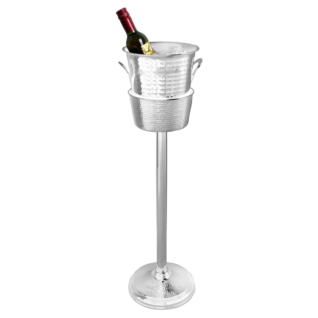 Olympia Wine Bucket Stand Hammered Stainless Steel JK166 - Image 3