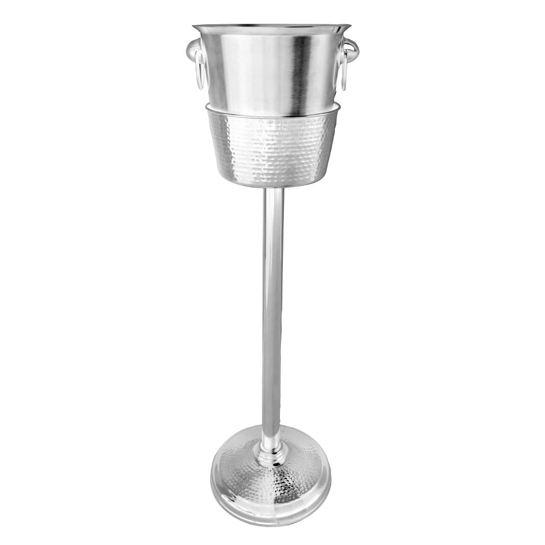 Olympia Wine Bucket Stand Hammered Stainless Steel JK166 - Image 2