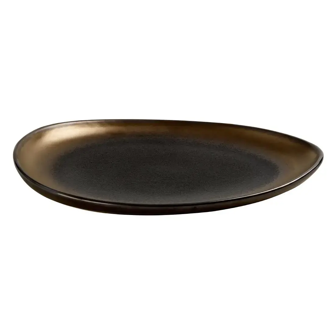Olympia Ochre Teardrop Plate - 310x210x33mm (Box 4) JK496 - Image 2