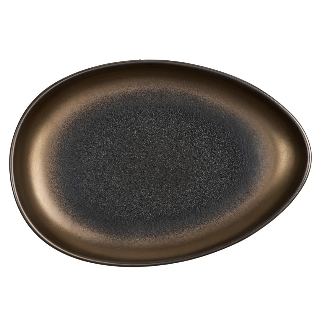 Olympia Ochre Teardrop Plate - 310x210x33mm (Box 4) JK496