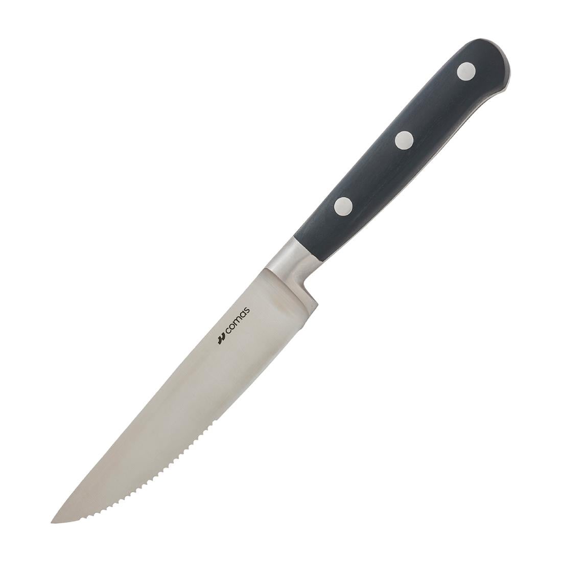 Comas Steak Knives Black Handles 258mm (6 Pack) JM195