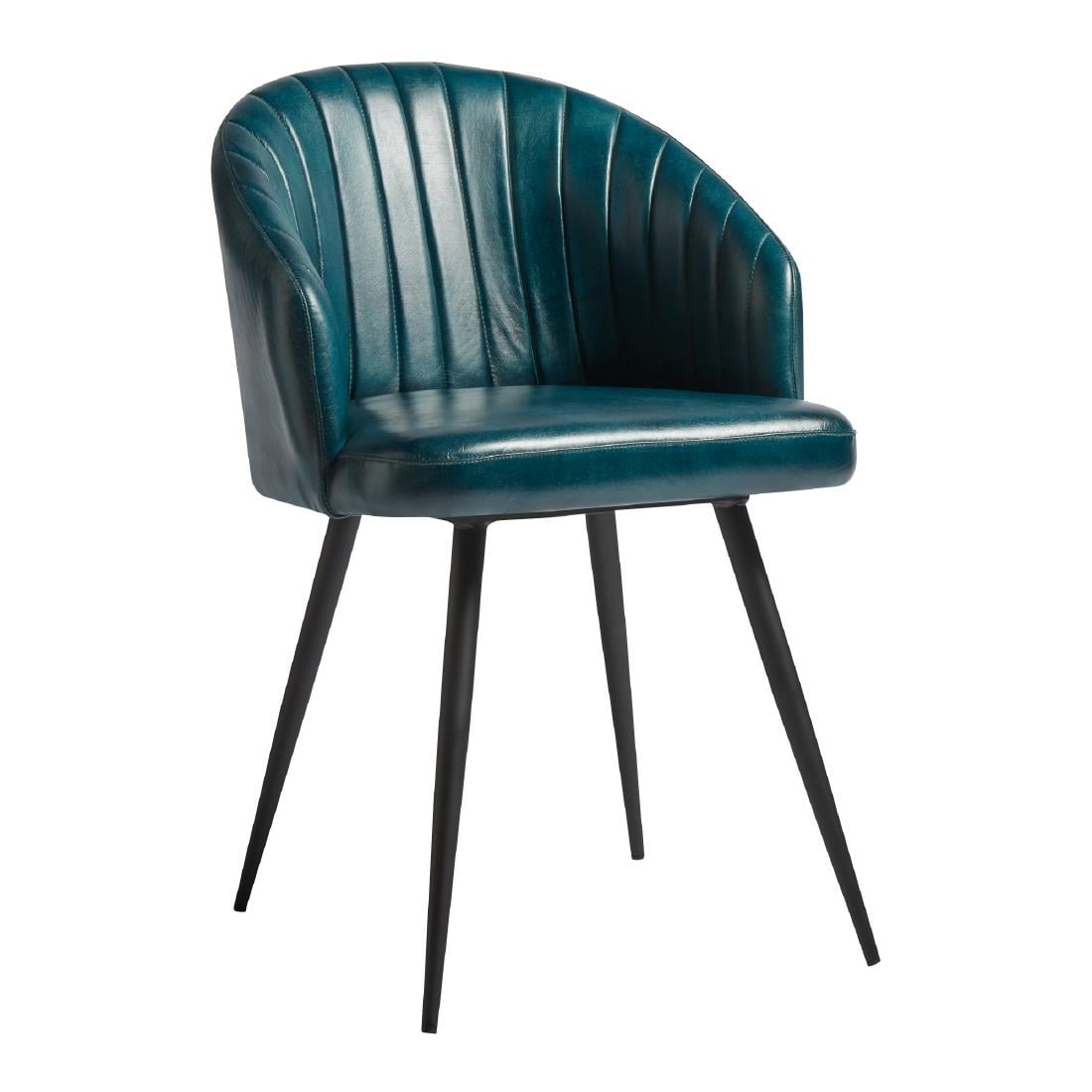 Brooklyn Leather Tub Chair Vintage Blue JM472