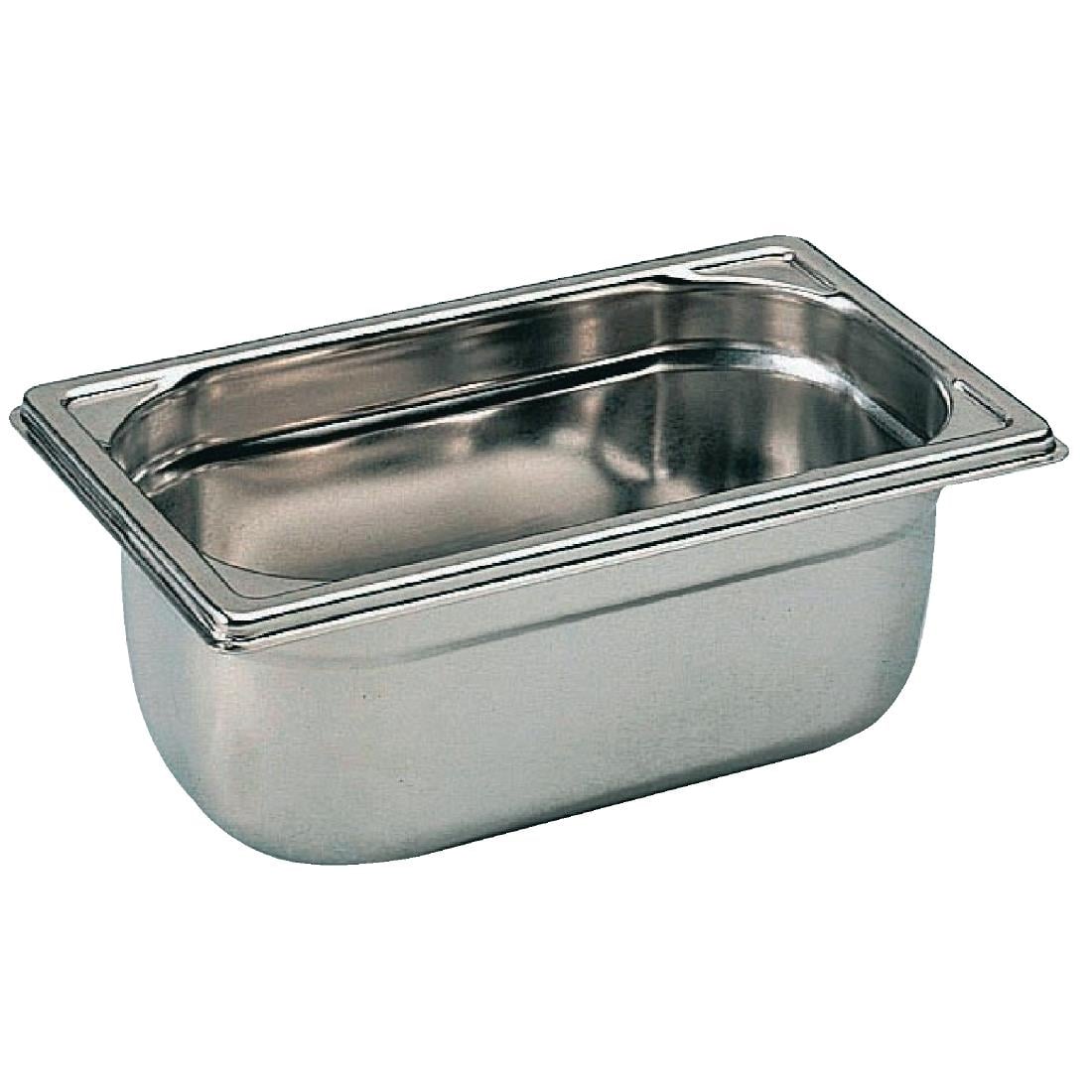 Matfer Bourgeat Stainless Steel 1/4 Gastronorm Tray 150mm K069