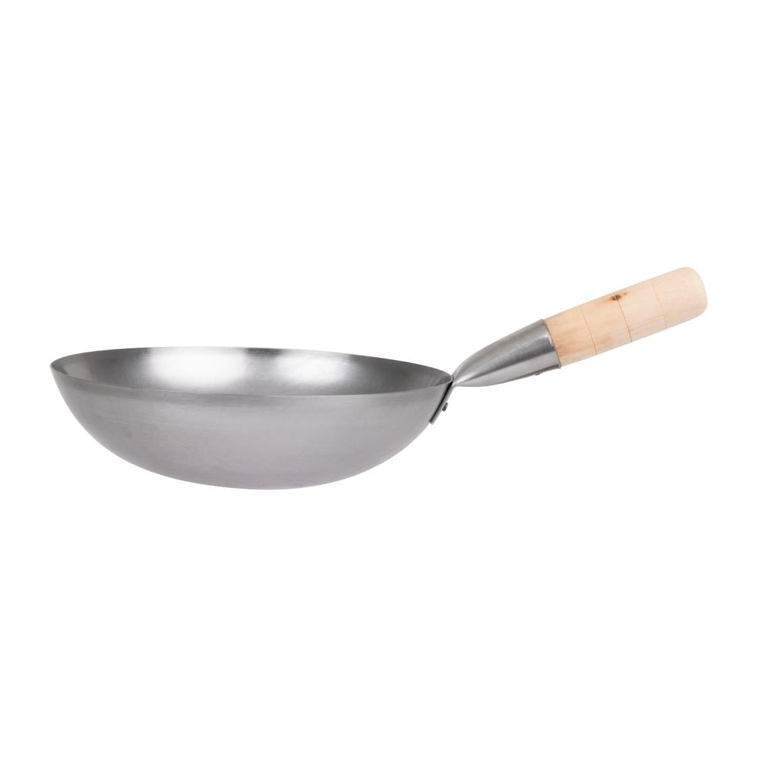 Vogue Mild Steel Flat Base Wok 254mm K295 - Image 2