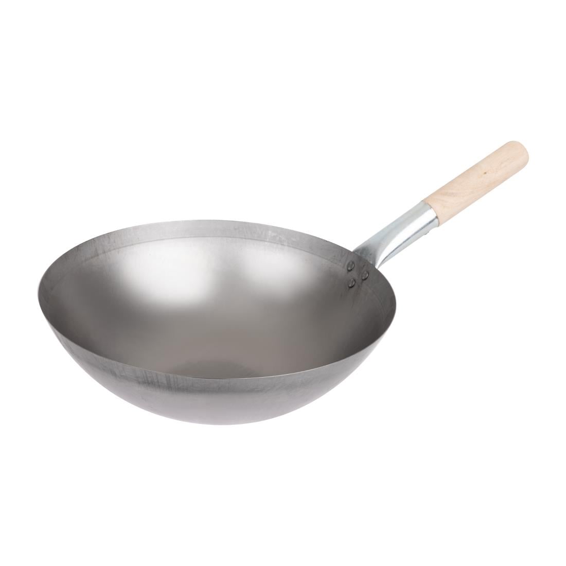 Vogue Mild Steel Round Base Wok 356mm K299