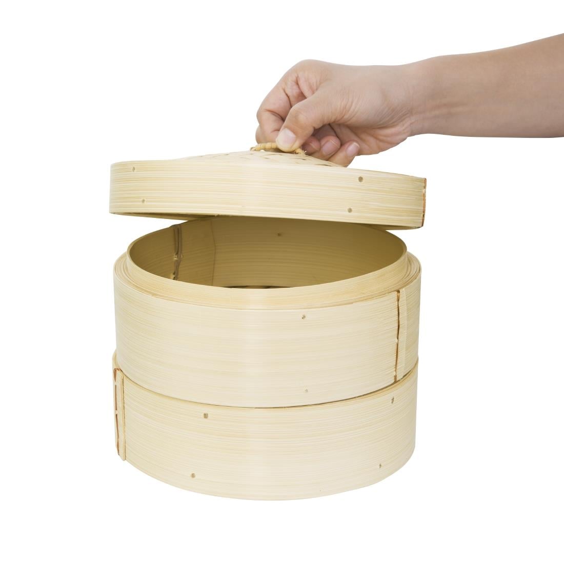 Vogue Bamboo Food Steamer 203mm K303 - Image 2