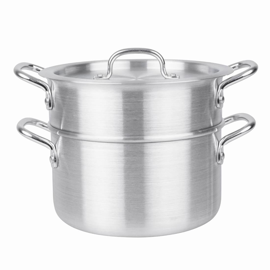 Vogue Aluminium Double Boiler Pan with Lid 24cm K643