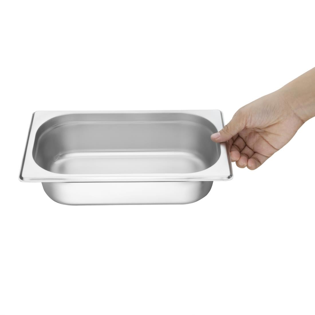 Vogue Stainless Steel 1/4 Gastronorm Tray 65mm K818 - Image 5
