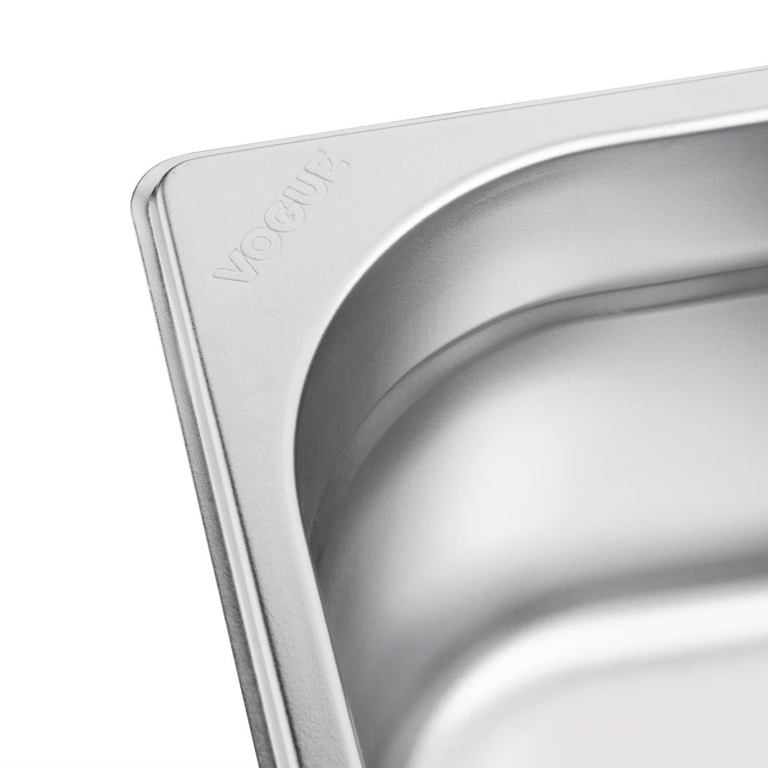 Vogue Stainless Steel 1/6 Gastronorm Tray 150mm K992 - Image 6