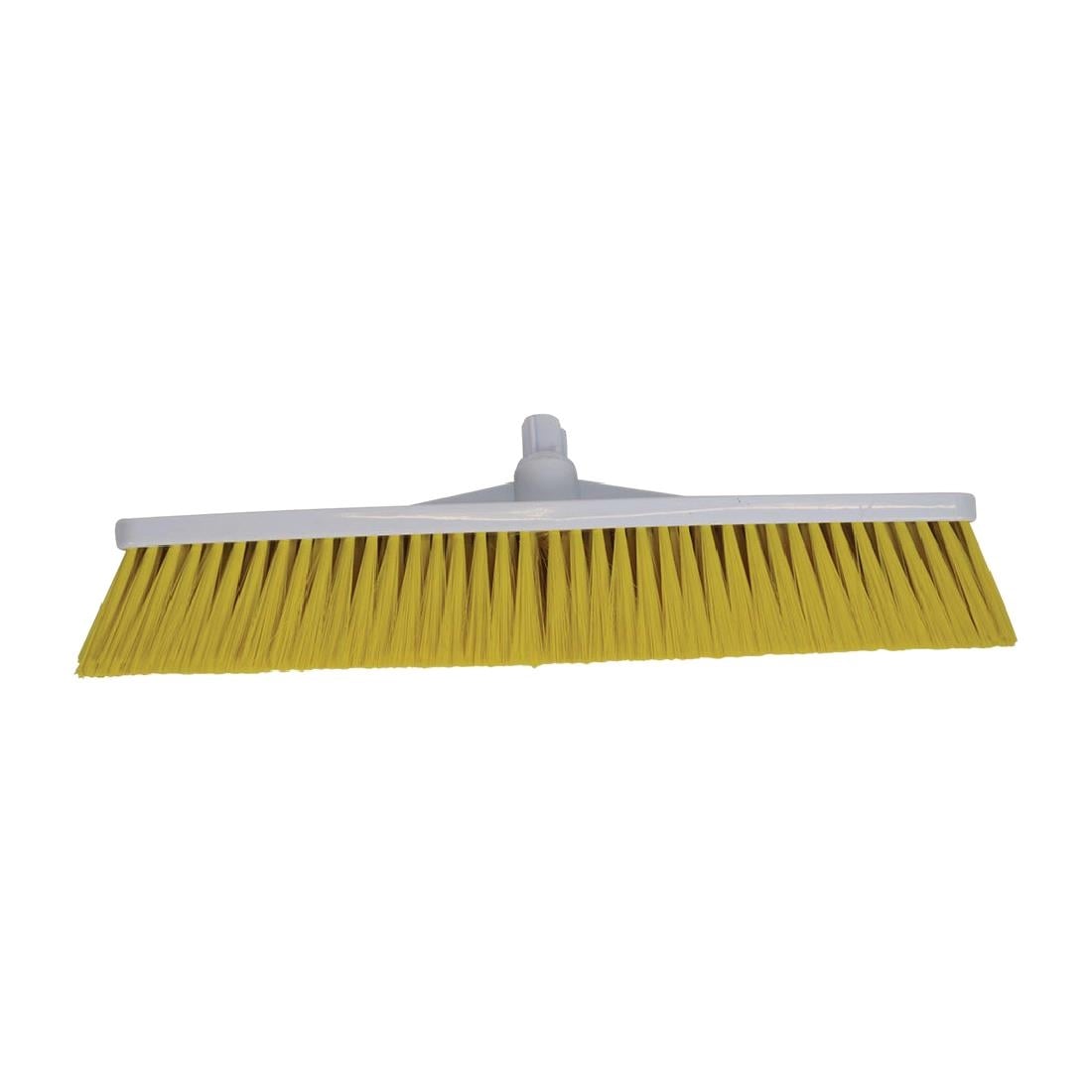 SYR Hygiene Broom Head Soft Bristle Yellow L871