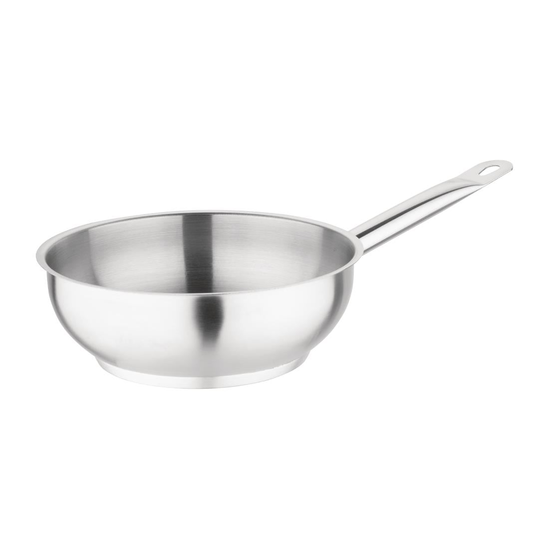 Vogue Stainless Steel Sauté Pan 20cm M947