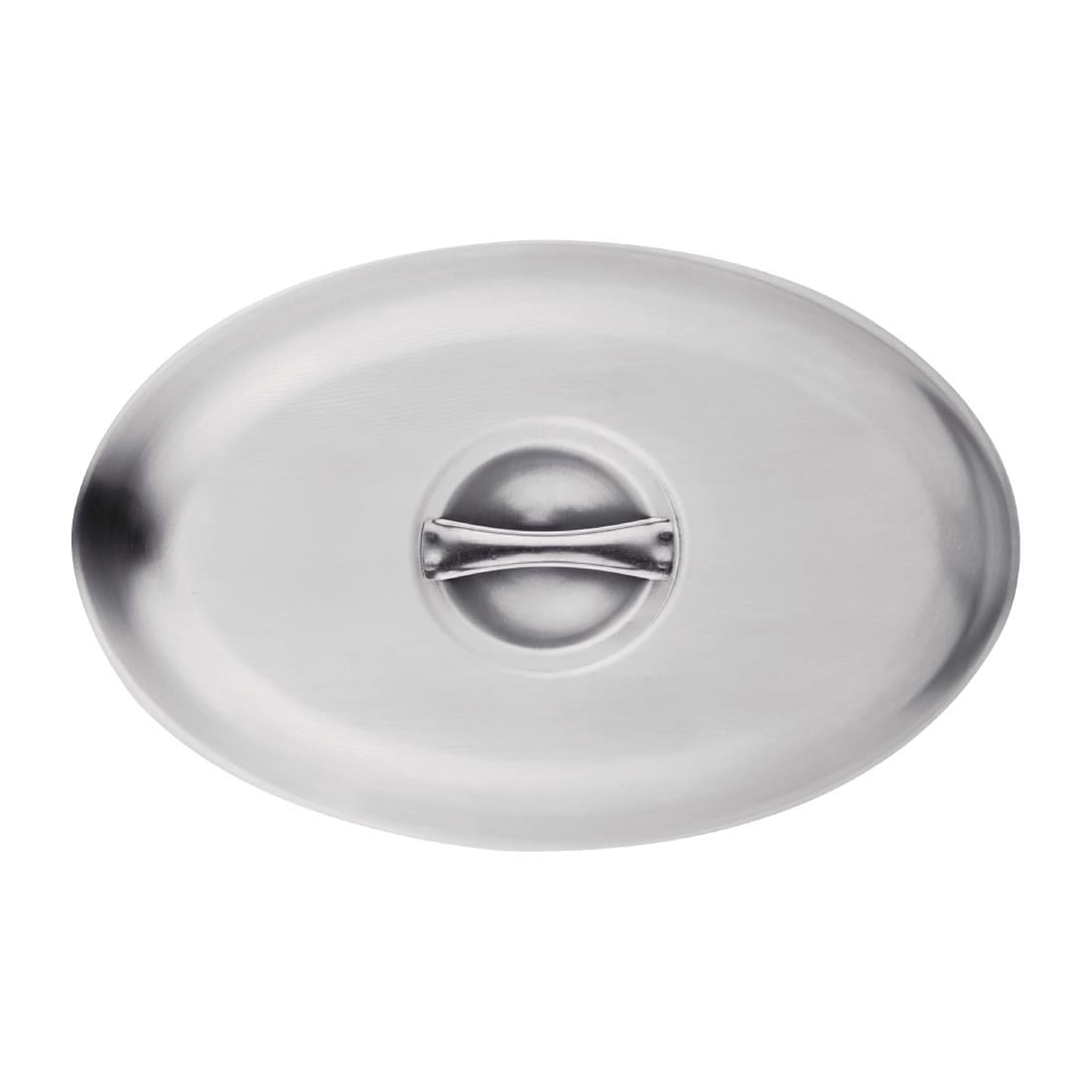 Olympia Oval Vegetable Dish Lid 245x170mm P182 - Image 2