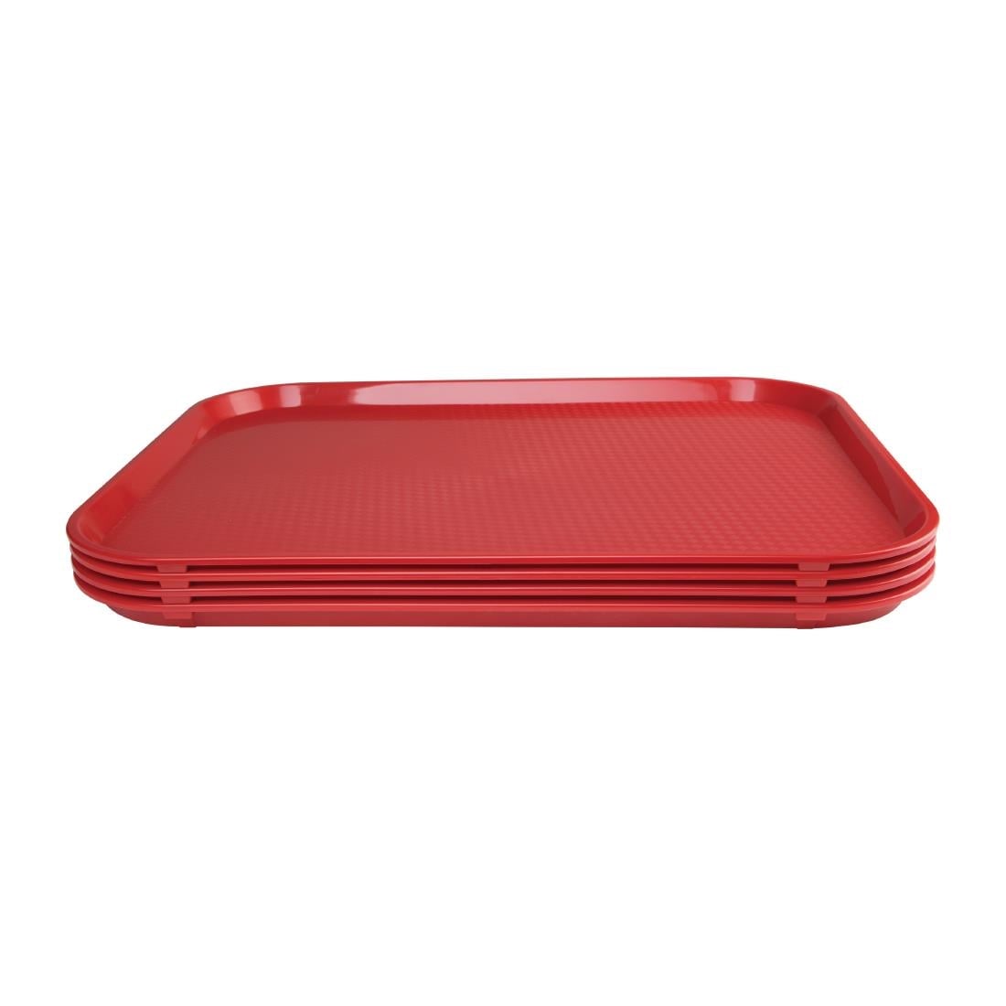 Olympia Kristallon PP Rectangular Tray Red 350x450mm P510 - Image 4