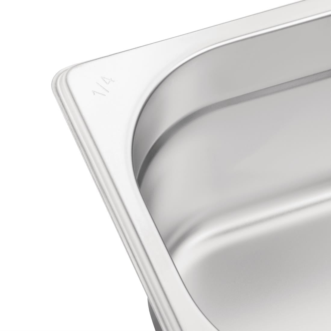 Vogue Stainless Steel Gastronorm Container Kit 1/4 (7 Pack) S408 - Image 4