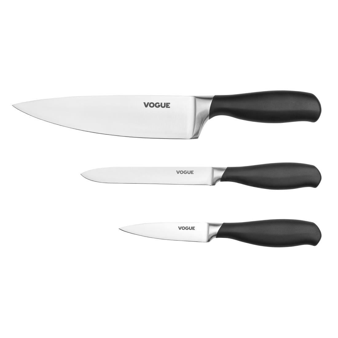 Vogue Prep Like A Pro 3-Piece Soft Grip Knife Set SA613