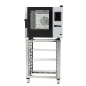 Buffalo Freestanding Smart Touchscreen Compact Combi Oven  6 x GN 1/1 with Installation Kit SA772