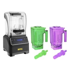 Buffalo Digital Silent Bar Blender 1.8Ltr with 2x Jugs Bundle SA856